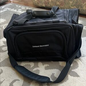 LEHMAN BROTHERS Black Travel Duffel Bag by Soren - Brand New!!